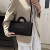 Casual PU Leather Women Handbags High-capacity Crocodile Pattern Square Bag Female Clutches