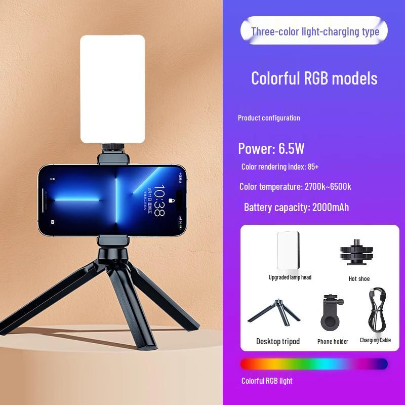 Portable LED Selfie Fill Light for Phones and Cameras