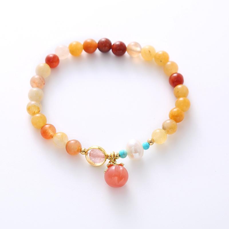 

Pearl bracelet light luxury agate crystal bracelet. Bangles Women Fashion Jewelry accessories Gift