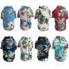 Hawaiianischer Stil Hunde Kleidung Mode Lässig Welpen Hund Blumen Polohemd Sommer Haustier Strand T-Shirt für Bulldogge Hunde Katzen Kleidung