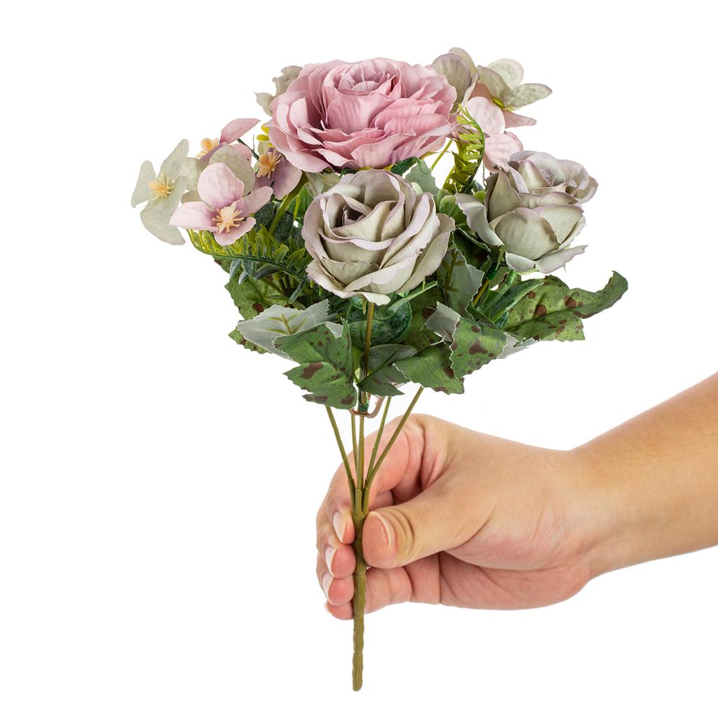 Artificial Flower Silk Hydrangea Rose Festival Outdoor Garden Wedding Bride Bouquet Vase Holiday Party Diy Gift Stage Props