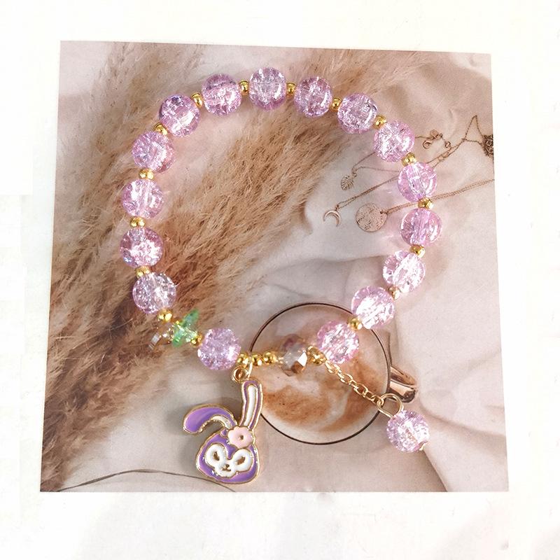 Kuromi Colorful Popcorn Crystal Beaded Bracelet - Christmas Hot Sale for Students & Besties