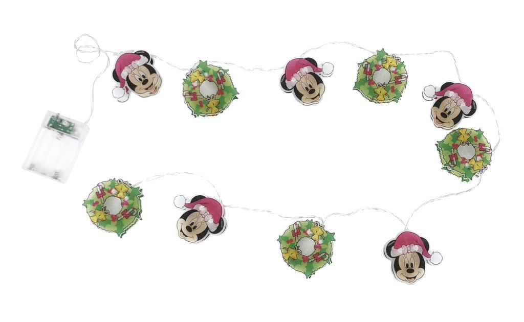 ARDITEX WD14014 DISNEY-Minnie Christmas string light with 10 warm LEDs - 165cm.