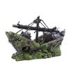 Fish Tank Shipwreck Pirate Ship Ornament Simulation Underwater World Fish Tank Landscape Ornament Resin Decoration