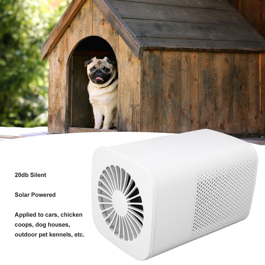 Air Purifier Monocrystalline Silicon Solar Powered Car Air Filter for Dog House Chicken Coop Ventilation 10W