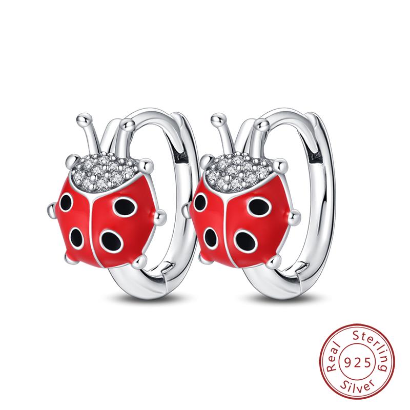 Hot 925 Sterling Silver Earrings Charm Simple Shining Lotus Zircon Wedding Women Jewelry Gift