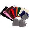 5-10Pcs Drawstrings Velvet Bag Velvet Pouches Small Size Display Packing Pouch Storage Christmas Wedding Jewelry Gift Bags