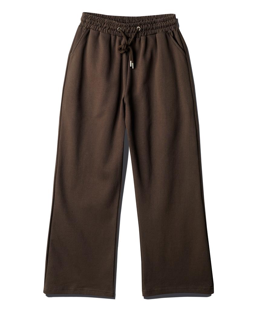 JEMUT Airy Flare Sweatpants Brown Julp2626