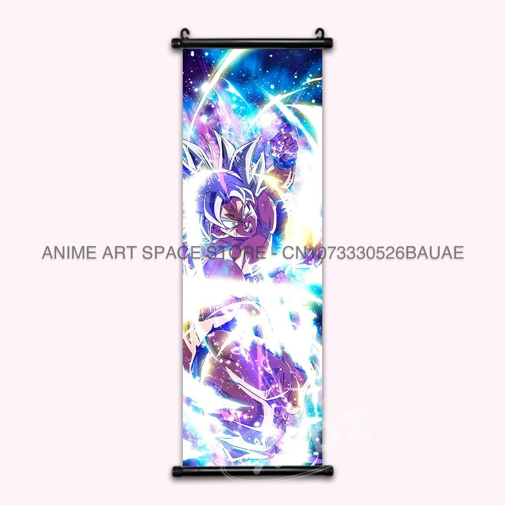 Dragon Ball Z Hanging Paintings Room Decorative Poster Hot Blooded Anime Saiyan Scrolls Picture Gotenks Vegeta Cartoon Wall Art