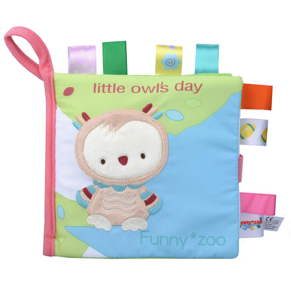 Baby Kids Intelligence Development Cloth 3D  Tail Book Educational Toy