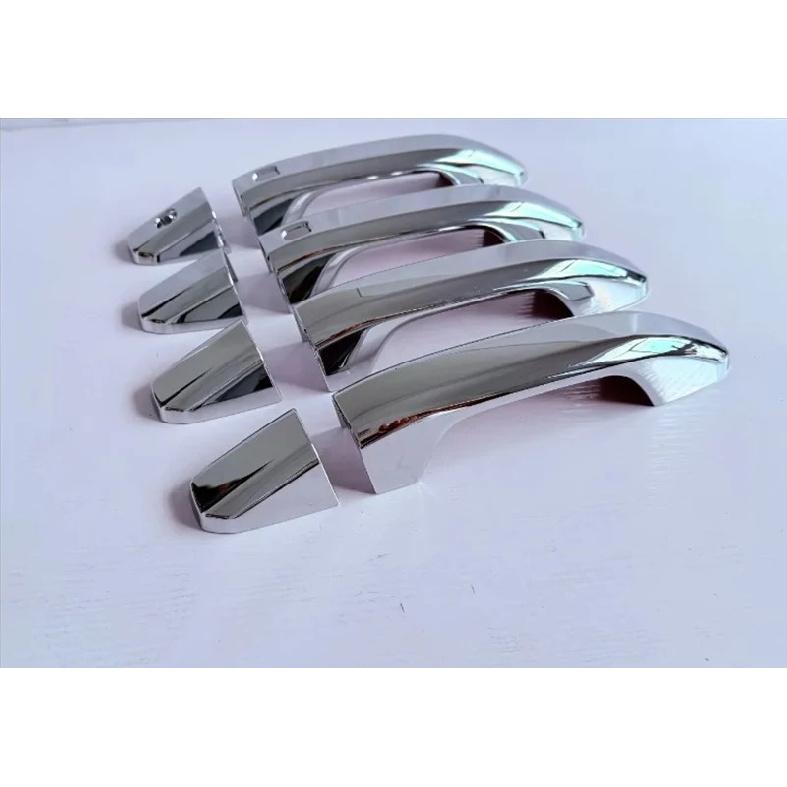 For Chevrolet Colorado 2024 2025 Car Accessories ABS Chrome Door Handle Cover With Smart Key Hole Catch Cap Trim Molding