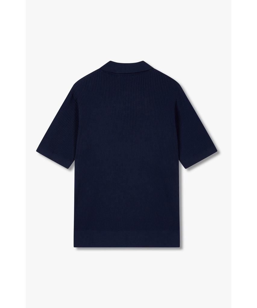 STUDIO TOMBOY [Men] Ribbed Collared Knit_Navy 9156252213