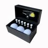 Luxusní kožený golfový dárkový set, Vlastní vysoce kvalitní značkovač jamky, Krabička na uložení golfových míčků a týček, Prémiový golfový suvenýr