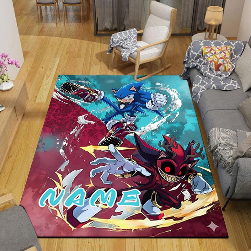 Custom 1Pc Sonic Vs Shadow Clash Rug Office Carpet Indoor Outdoor Entrance Doormat Nonslip Soft And Comfortable Living Room D2915328