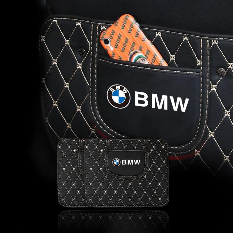 PU Leather Car Anti-Kick Mats Auto Seat Back Protector Cover For BMW Performance E46 E60 E90 E39 E87 E36 E92 E70 E91 X3 X5 X1 X2 rlzh86