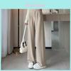 Womens High Waist Loose Wide Leg Pants With Elastic Fabric For Casual Streetwear
