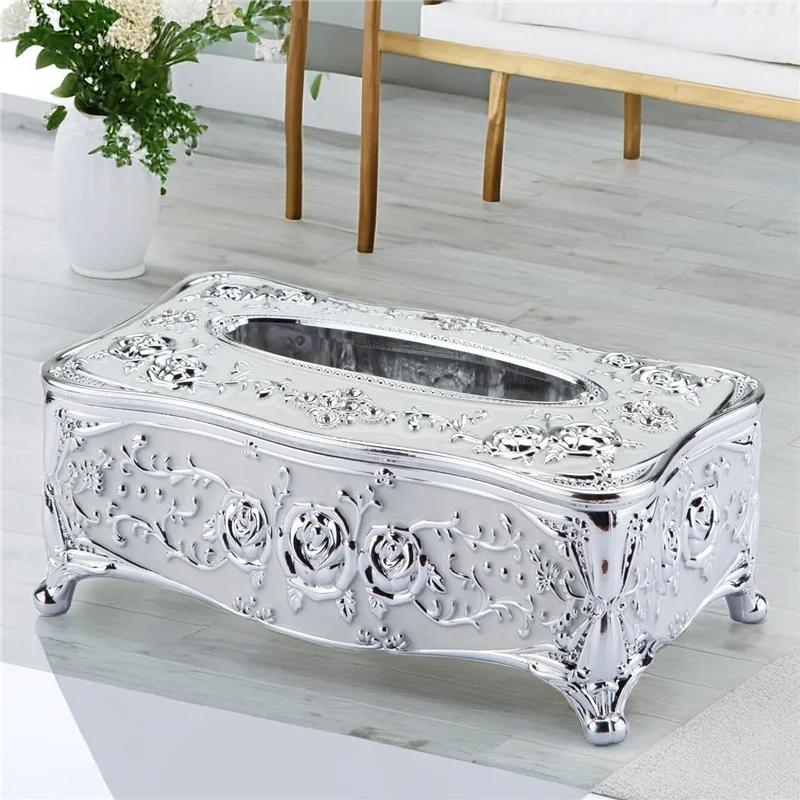 

Золотистый декоративный держатель для салфеток, прямоугольный квадратный держатель для салфеток, украшение для дома, подходит для ванной комнаты, спальни,