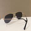 Nowe Modne Okulary Przeciwsłoneczne Pilotki z Soczewkami Gradientowymi Vintage Okulary do Jazdy na Rowerze i Jazdy Samochodem Unisex Ochrona Uv400 Okulary