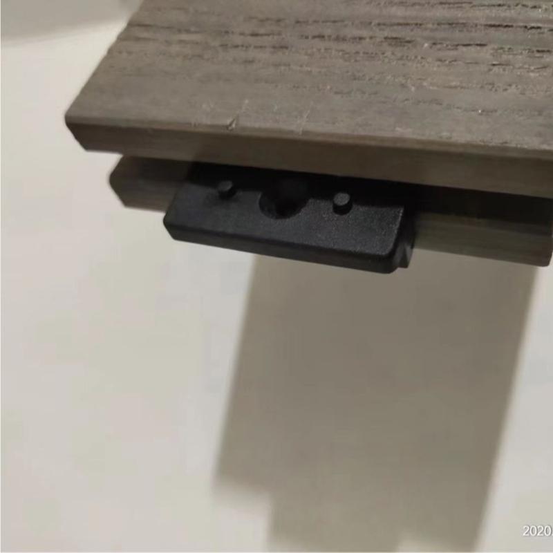 100pcs Decking Clip 6mm Plastic Fastening Set for Composite Deck Boards With Hide T Clip and Sturdy Plastic Screws