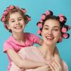 2/3CM DIY Pink/Yellow Sponge Hair Curler Hair Styling Tools Foam Rollers Hairdressing