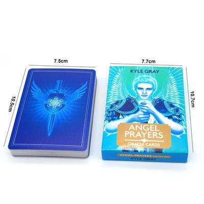 Guide des cartes de prières des anges Jeux de société en anglais Cartes Divertissement pour fêtes de famille Cartes de tarot Oracle