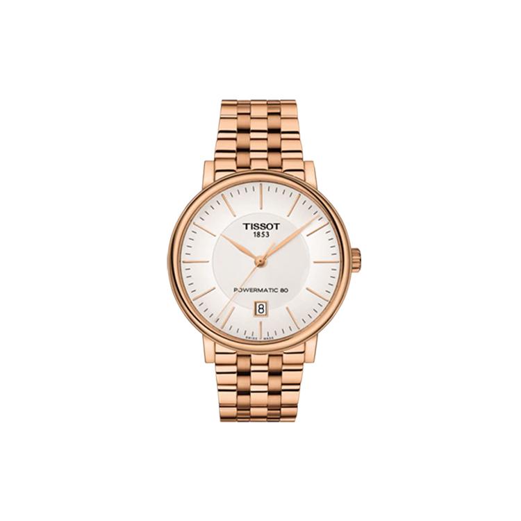 TISSOT Automatic Mechanical Movement Men s Watch 40mm White Dial Stainless Steel Case Steel Strap T122.407.33.031.00 White Dial
