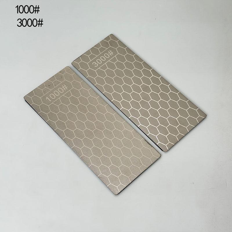 2 Pcs Professional Diamond Whetstone Ultra-thin Honeycomb Surface Fast Sharpening for Kitchen/Hunting Knives