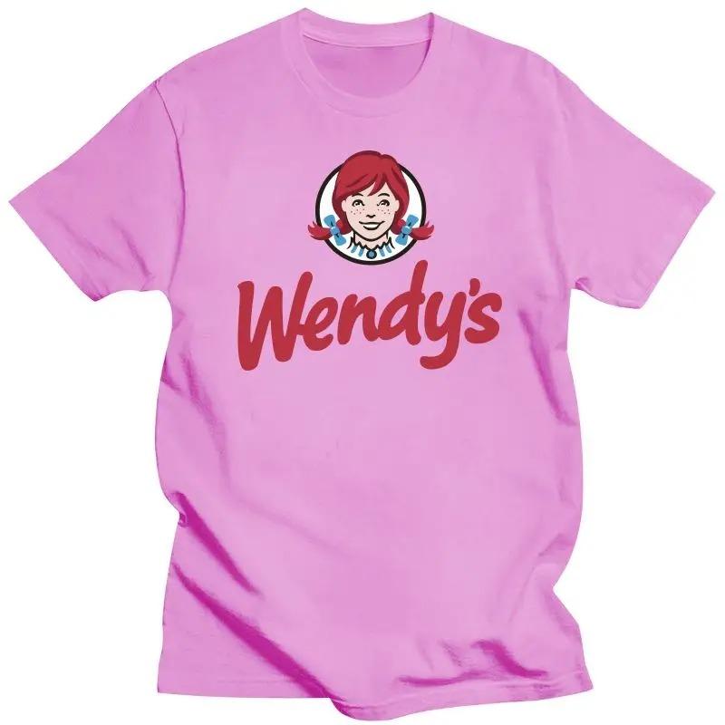 Nové logo restaurace rychlého občerstvení Wendys Pánské tričko s logem rychlého občerstvení Pánská restaurace Wendys Trička s kulatým výstřihem Letní hip hopové tričko
