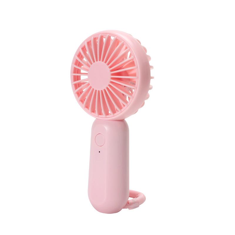 Mini Handheld USB Rechargeable Pocket Fan with Carabiner With Carabiner