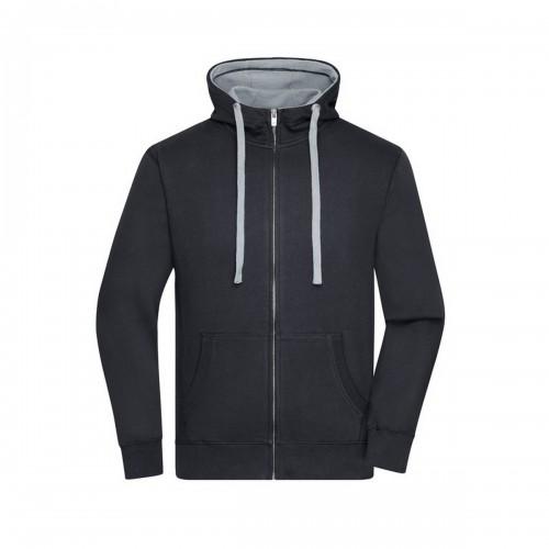 James and Nicholson Mens Lifestyle Full Zip Hoodie