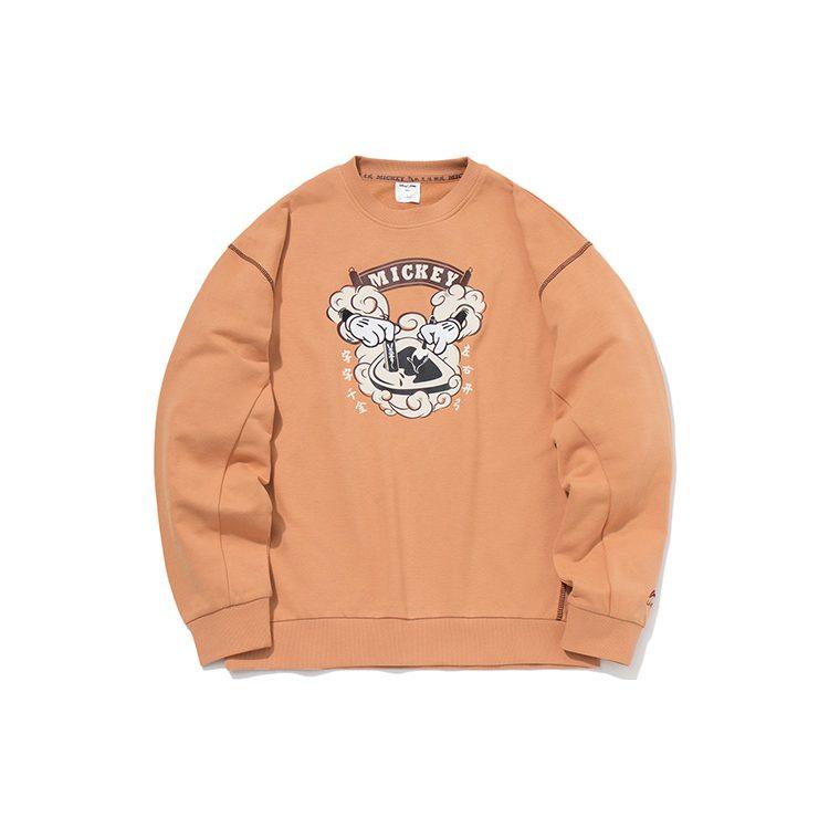 Li Ning x Disney Sweatshirt Men's Partridge Umber AWDR137-3