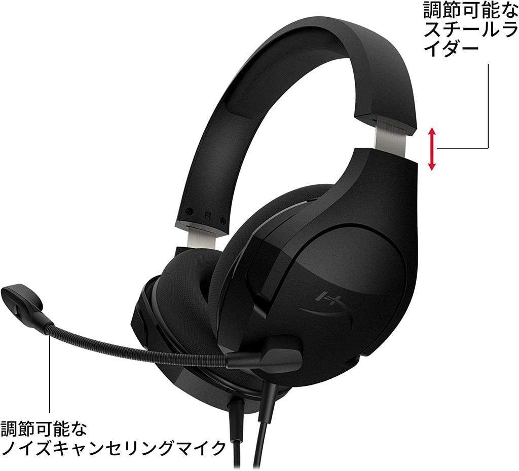 HyperX Cloud Stinger Core Gaming Headset with Audio for Work from Video and Remote Work (HX-HSCSC2-BK/WW) In-Line Controls, 2-Year Warranty, PC, Home,