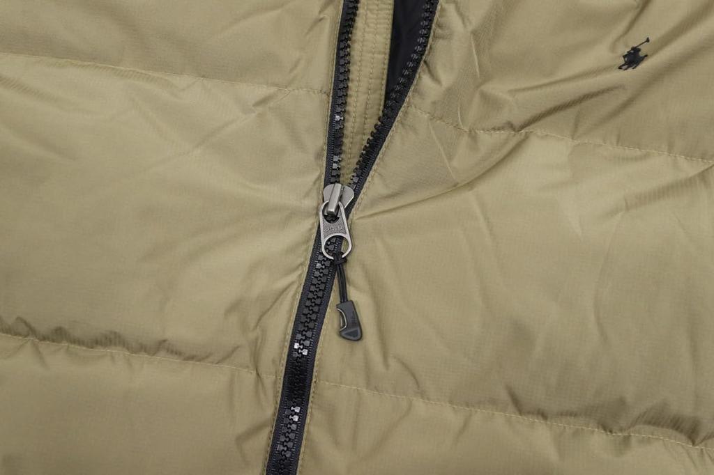 Polo Ralph Lauren Darktaupe Ripstop Down with Embroidered Pony Size XL Men's Full-Zip Jacket/Parka Print, (Product Code 01010038)