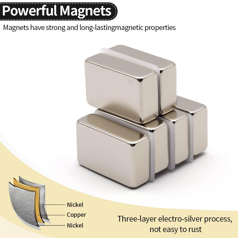 30x20x10mm Super Starker Neodym-Magnet N35 NdFeB Permanentmagnet Magnetblock Leistungsstarke Magnete Kühlschrank