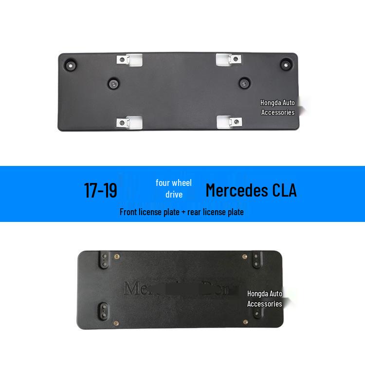Soporte de Matrícula Mercedes CLA para CLA200, CLA260, CLA220 y CLA180 (Delantero trasero)