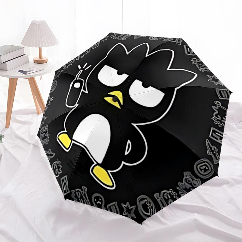 1PC Penguin Character Automatic Open/Close Umbrella, 8-Rib Sturdy Frame, Lightweight Portable Umbrella, Commute, Business - Ideal Gift for Friend, Vib