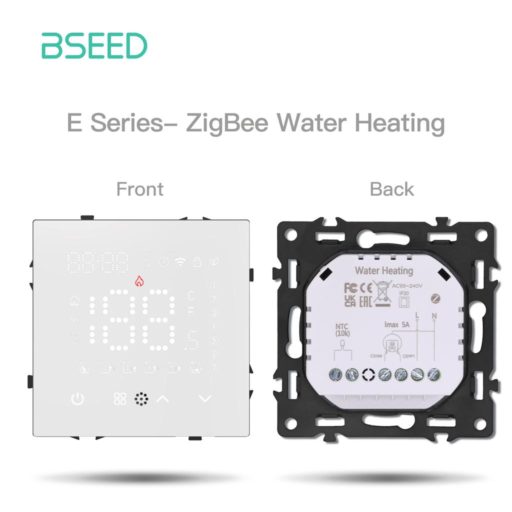 BSEED LED Touch Screen Electric Floor Heating Water Boiler Room Thermostat Module Part Zigbee Alexa Temperature Controller APP