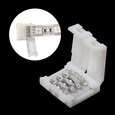 Für SMD 5050 Verlängerungskabel RGB LED Bandverbinder Anschluss 10 Stück/Los 4-polig 10mm Bandlicht RGB LED Streifen Lötfreie Versorgung