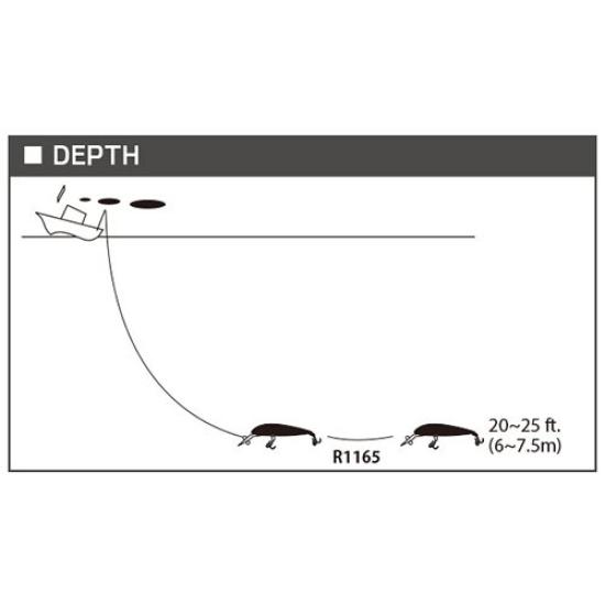 Lure Trolling 3D Magnum DD F 180mm CPFF 90g Fish YO-ZURI Weight R1165-CPFF-Flying