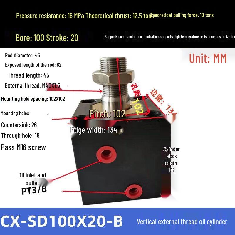 Hydraulic Vertical External Thread Square Die