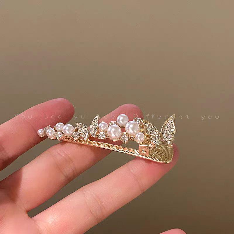 

Элегантная ретро-заколка-бабочка - изысканная заколка для челки из тюля для женщин