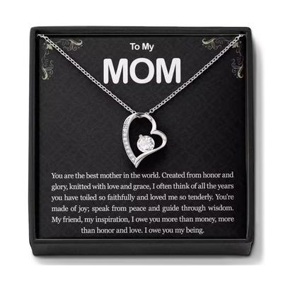 Trendy Creative Elegant Heart Pendant Necklace Decorative Holiday Mother's Day Gift For Mom Brithday Jewelry With Gift Box