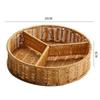 Imitation Rattan Storage Basket Fruit Basket Snack Tray Refreshment Tray Candy Box Dried Fruit Plate Fruit Plate Storage Box