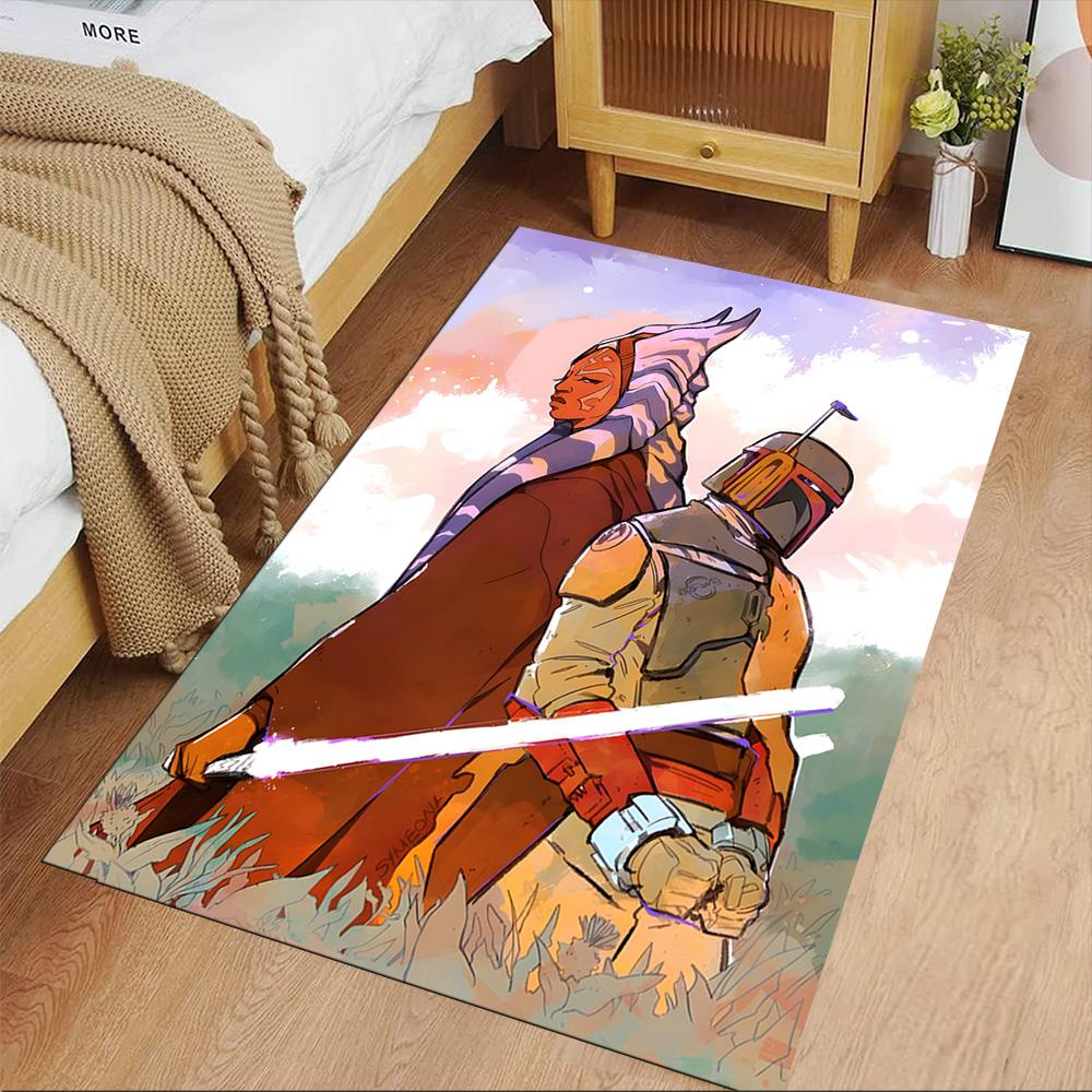 Star Wars Floor Mat Suitable for Foyer Game Room Bedrooms Balcony Anti-slip Rug Office Home Decor Luxury Gift for Birthday, Christmas, Wedding