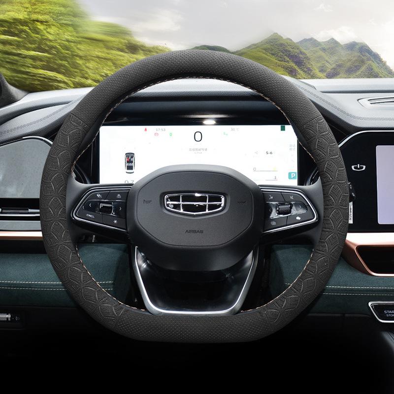 Geely ICON, Xingyue L, Xingrui, Emgrand GS, Hao Yue L, Binrui, Bin Yue Suede Steering Wheel Cover (All-Season)