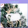 Charming Wooden Christmas Ornament Garden Decor Featuring Adorable Reindeer Design
