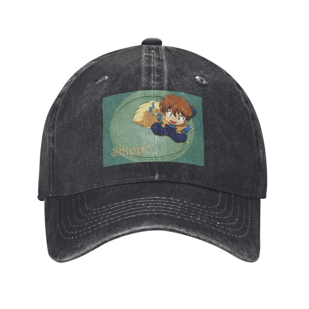 Anime Inuyasha Shippo Denim Cap Casual Baseball Caps Adjustable Hat Summer Unisex Baseball Hats