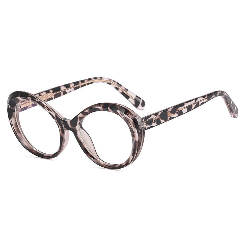 Premium Grade Large Oval Presbyopic Glasses Sweet Cool Eyeglasses Woman Dopamine Frames TR90 Anti Blue Light Filter Presbyopia Eyeglasses