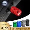 2026 Nytt För VOLKSWAGEN VW 4ST Aluminiumlegering Bil Däckventilhattar Auto Tillbehör För Volkswagen Golf R Rline Tiguan Touareg