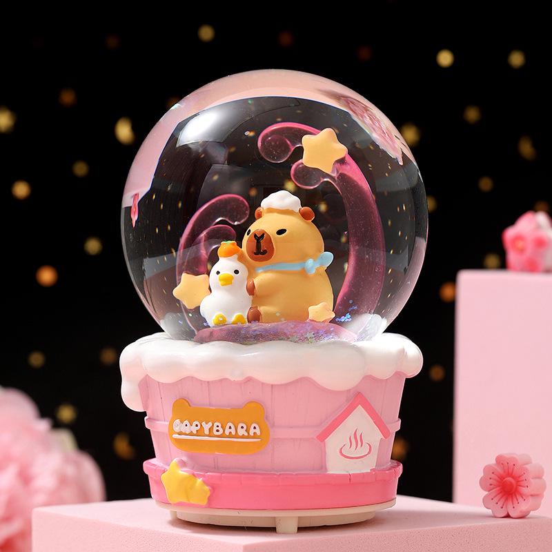 Christmas Fantasy Crystal Ball Music Box - Princess Ornament Gift for Girls' Birthdays